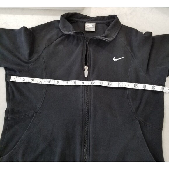 Nike womens zip up jacket size medium cotton / spandex black - Picture 7 of 12